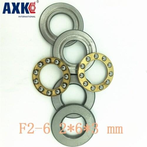Axk 10pcs Free Shipping Axial Ball Thrust Bearings F2-6 Plane Thrust Ball Bearing Abec5 2*6*3 Mm