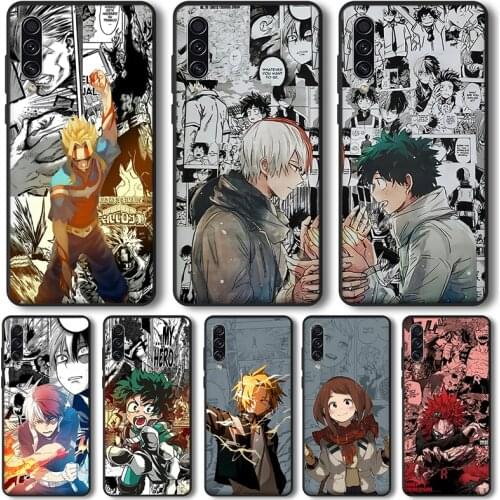 My Hero deku bakugou Phone Case For Samsung Galaxy A51 A71 A50 A70 A20 A30 A40 A20E J4 J6 A6 A8 A7 A9 2018 silicone Cute cases