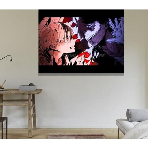 Dabi And Touya VS Shoto Todoroki My Hero Academia Anime Home Decor Poster Pictures Wall Art Bedroom Study Living Room Prints Pai