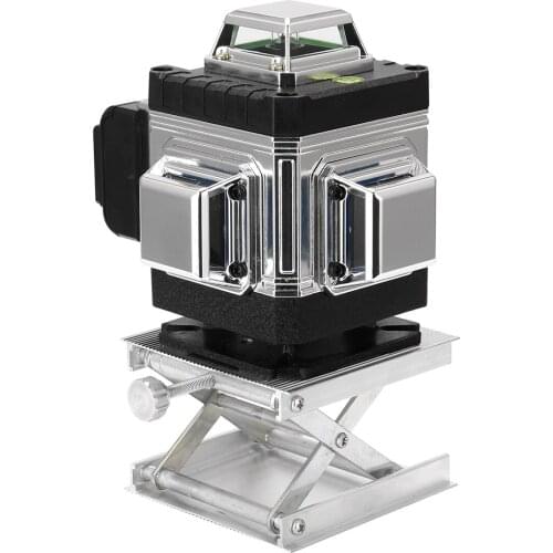 JUNEFOR 16 Lines Laser Level 4D 360 Green Laser Levels Self-Leveling Cross Line Multitool Vertical&Horizontal Laser Measure Tool