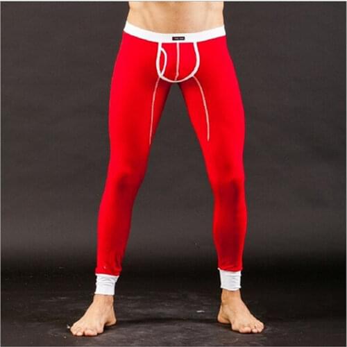 Mens Thermal Underwear Fashion Men Thermal Long Mens Sexy Underwear Penis Pouch Warm Male Leggings Pants