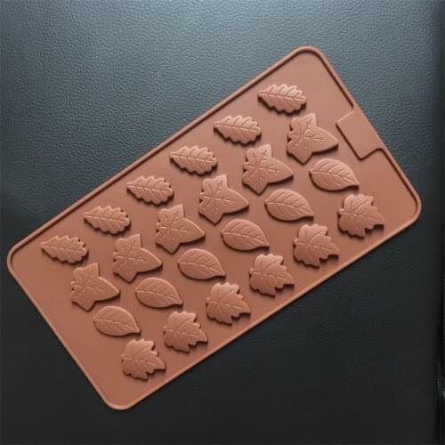 New 1pc Christmas tree leaves / Rose leaves silicone mold / DIY chocolate Tools SM004