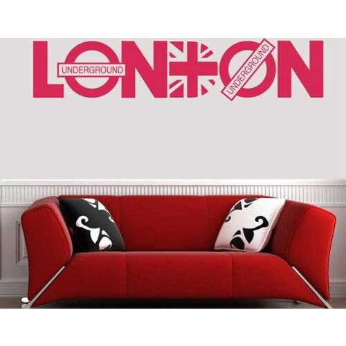 Wholesale London britpop wall decoration stickers family wall decal decorative stickers vinyl wall art decals quote poster c2004