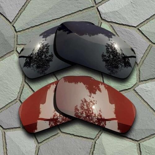 Grey Black&Bronze Brown Sunglasses Polarized Replacement Lenses for Oakley Monster Pup