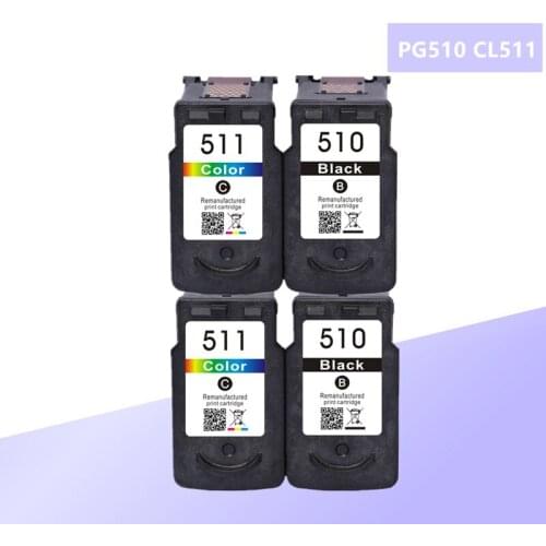 Compatible for Canon PG510 CL511 PG 510XL CL 511XL PG-510 Ink Cartridge For PIXMA IP2700 MP230 MP240 MP250 MP260 MP270 MP280