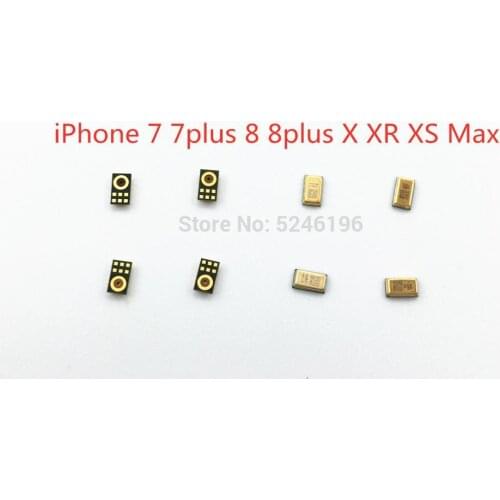 10-100pcs batch microphone inner built in microphone receiver speaker for iPhone 7 7plus 8 8plus X XR XS Max replacement parts