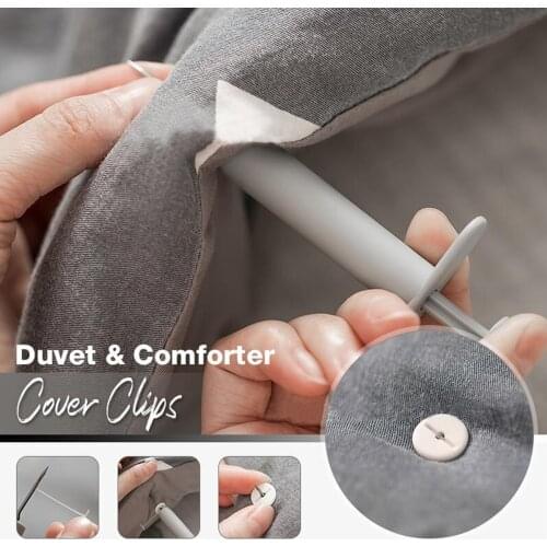 Bed Duvet Cover Sheet Holder Clip Snap Fix Clip Clamp Fastener Quilt Gripper Portable Blanket Sheet Home Useful Accessories