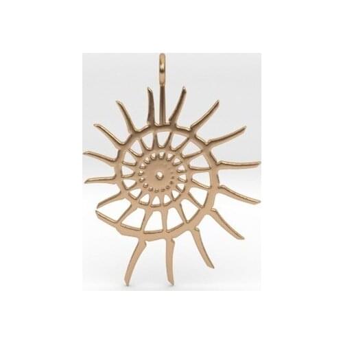 Gold Leafypendant For Women Rootstar Spiral Necklace