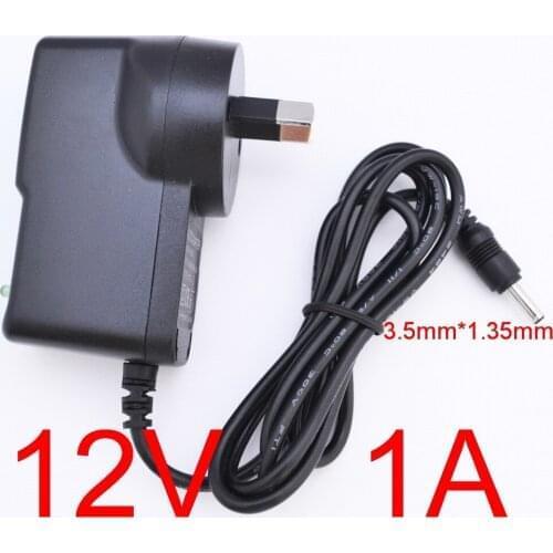100PCS 12V1A AC 100V-240V Converter Adapter DC 12V 1A 1000mA Power Supply AU 2 Plug DC 3.5mm x 1.35mm