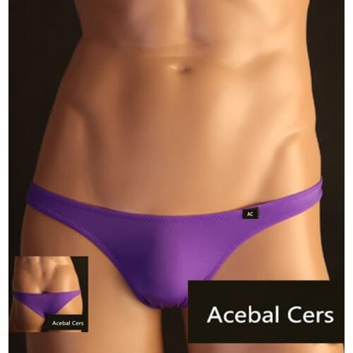 2019 Acebal Cers Mens underwear briefs men TM Mini Sexy men briefs Jockstraps Manview Low waist Cueca gay men bikini briefs XXL