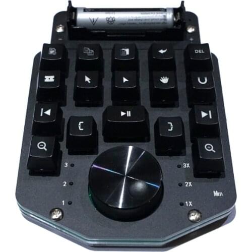 Wireless Video Editing Clip Keyboard Macro Hotkey With Bluetooth Shuttle Wheel for WIN Ae Pr edius fcpx PS vegas DaVinci