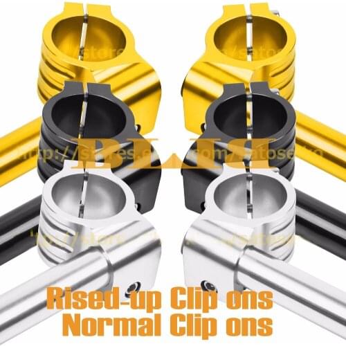 CNC Universal 41 mm For Honda 1500 Goldwing CBR600 F2 F3 NT650 Hawk Motorcycle Clip On Handlebars Normal / Rised-up Handle Bars