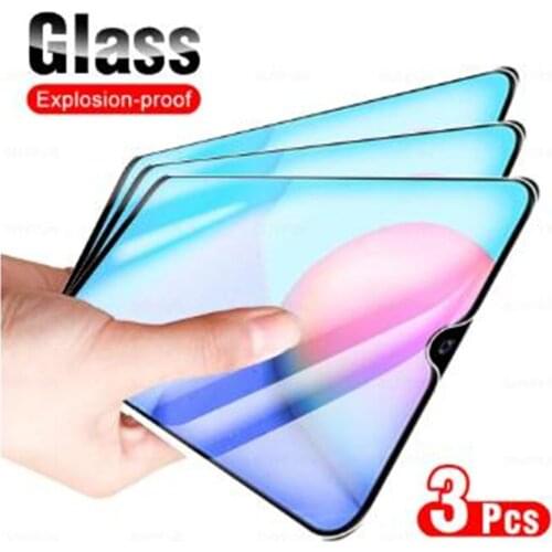 For vivo y12s 3pcs glass for vivo y31 y1s vyvo y12s full coverage screen protect tempered glass on y12s 6.51" phone film