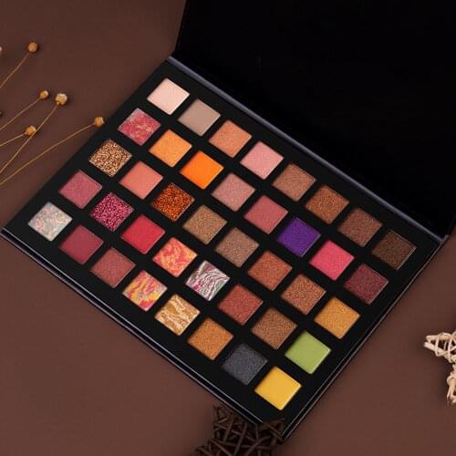 Perfect 40 Colors Mix Glitter Matte Eyeshadow Pallete Long lasting Glitter Nude Pigment Eyeshadow Makeup Palette Cosmetics