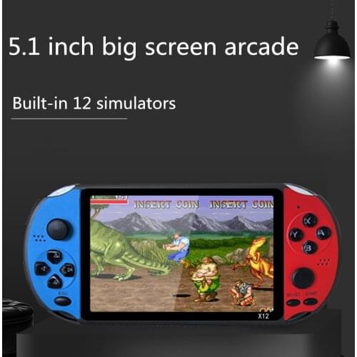 New updated X12 plus Retro Handheld Game Console with 1800mah built in 12 simulators 2000 games support TV For Kids Gift