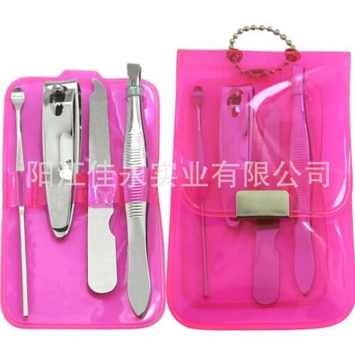 4 Pcs/Set Professional Nail Clippers Cuticle Nipper Pedicure Manicure Cleaner Ear Picker Kit Case Beauty Tool Home Essential