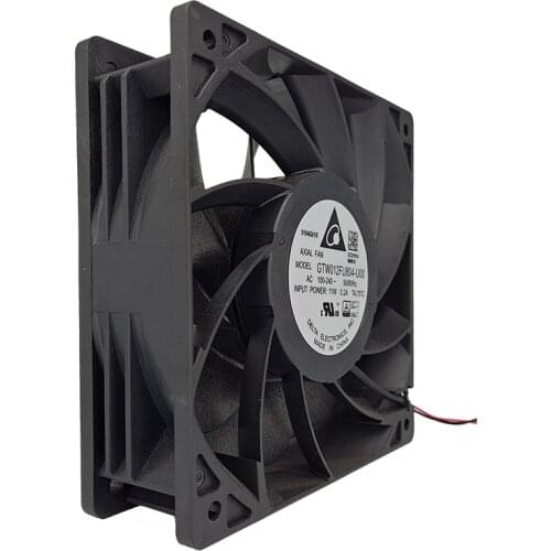 IP54 High Speed AC Computer Cooling Fan 120mm 12cm New Delta GTW012FU804-U00 AC 100-230V 11W 12038 120X120X38mm 4200RPM 145CFM