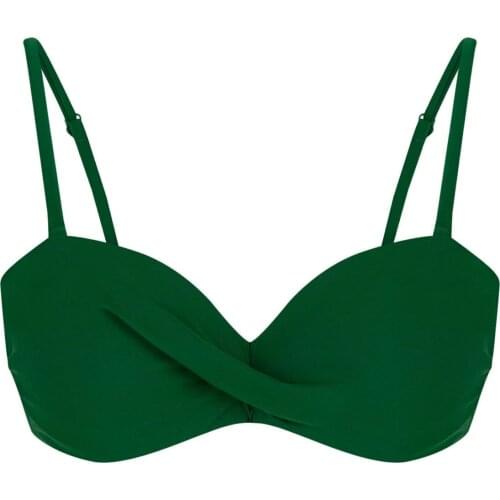 LOOK FOR YOUR WONDERFUL NIGHTS WITH ITS STUNNING Womens Womens Green Basic Strapless Cup Bikini Top FREE SHIPPING