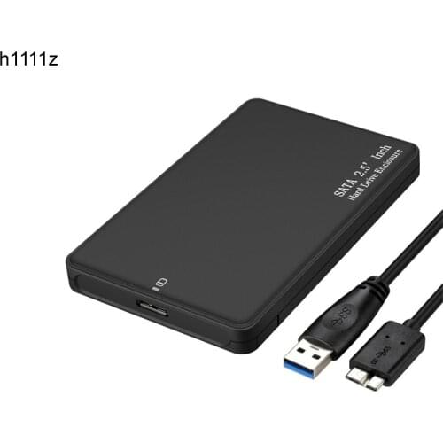 2.5inch USB 3.0 SATA Hd Box HDD Drive External HDD Enclosure black Case Tool Free 5 Gbps Support UASP for SSD/ 2TB Hard Disk