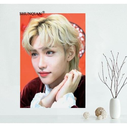 KPOP Stray Kids Felix Poster Home Decoration Fashion Silk Canvas Fabric Wall Poster Custom Poster Print More Size 60x90cm