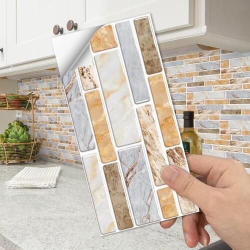 Kitchen oil-proof wall decoration stickers Bathroom simulation crystal tile stickers waterproof and wear-resistant wall