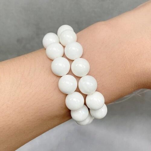 Hot Selling Natural Tridacna Stone Round Beads,Diameter 4/6/8/10/12mm,Hole Diameter about 1mm,for Jewelry Making DIY Strand