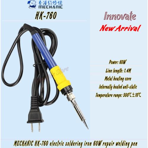 MECHANIC HK-760 Electric Soldering Iron 60W Internal Heating Type Anti-Static Welding Pen Electronic Repair Welding Tool