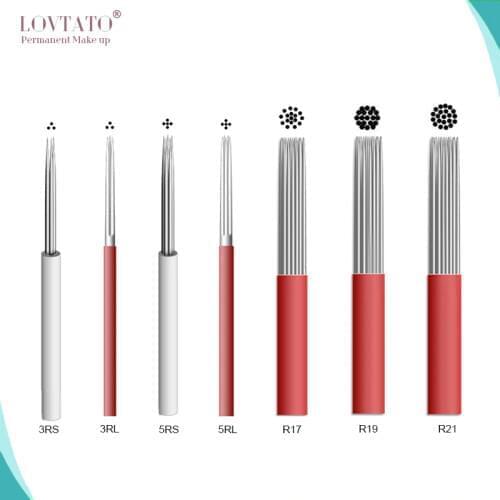 Shading Needles Microblading shade blade tattoo needle Fog 3D eyebrow aiguille agujas tattoos R3 R5 R7 R9 R17 R19R21 R40 EXP LOT