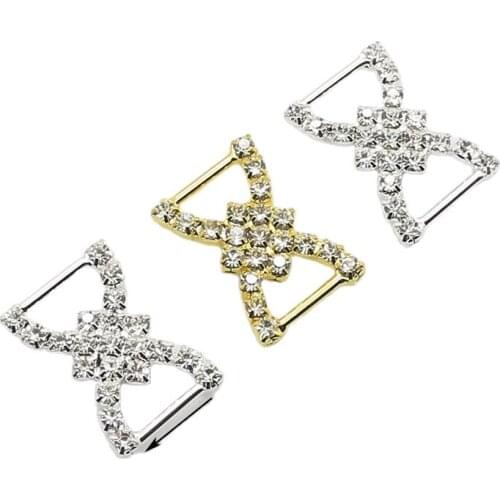 ZMASEY New Rhinestones Buckles 10Pcs/Lot Fashion 16*23mm Jewelry Decoration DIY Handwork Beautiful Accessories