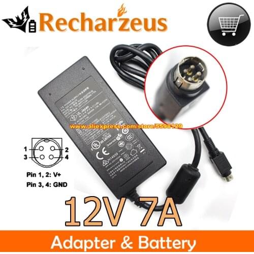 Genuine Netgear NAS RN 10400 Adapter NU90-9120700-I2 330-10363-02 12V 7.0A 84W PSU Charger Laptop Power Supply Round with 4 Pin