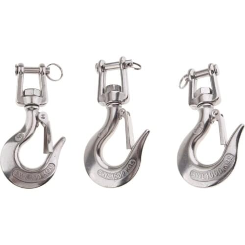 Swivel Eye Clevis Lifting Chain Hook with Safety Latch 1500KG