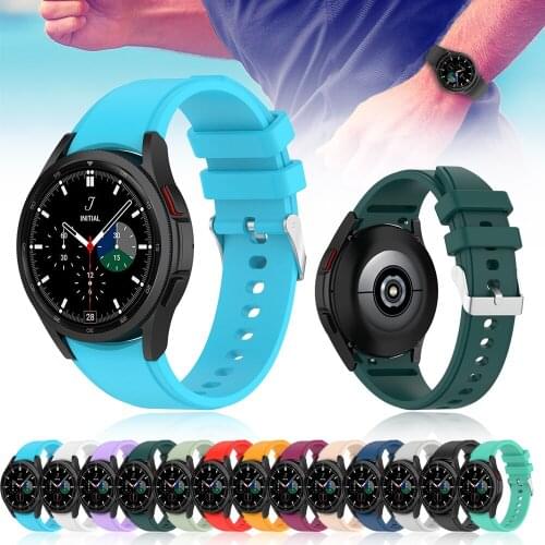 Watchband Silicone Strap For Samsung Galaxy Watch 4 44mm 40mm Original Smartwatch Bracelet For Samsung Watch 4 Classic 46mm 42mm