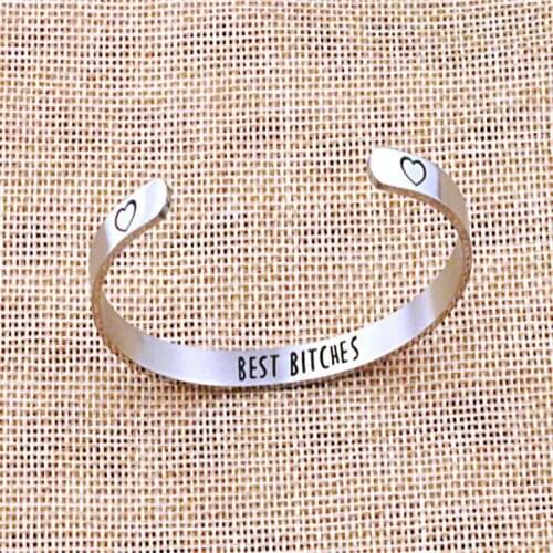 Wide 6mm Cuff Encouragement Trendy Bangle Inspirational Keep Going Bracelets Titanium Bangles Friend For Men Women Jewelry