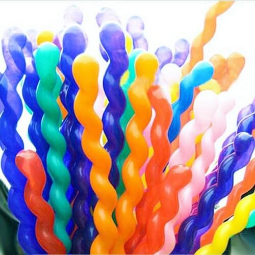 Spiral balloon Wedding party decorations twisting balloons Event & Party Supplies DIY decor props color mix 100pcs/lot