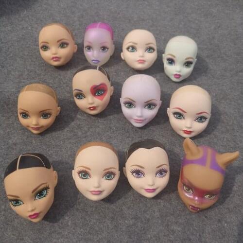 Freedom to choose a lot of style The original monsters doll head,brand bald diy pvc High quality doll model toy for gift