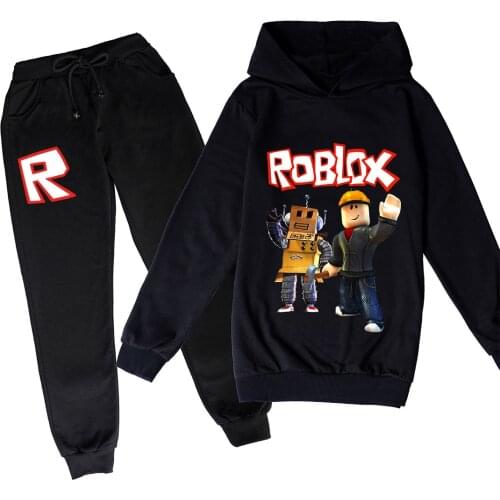 Roblox Boys Clothes Suits Hoodie Kids Girls Outerwear Sport Boys Clothing Sets Winter Fall 2-14Years Anime Figure Game Toys