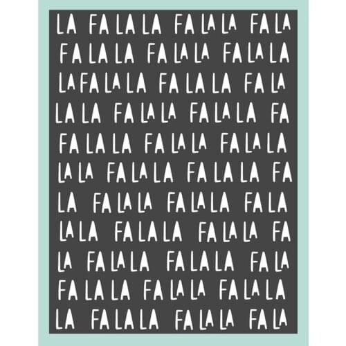 Cutting Dies FA LA LA Background Template DIY Scrapbooking Card Making Embossing Christmas Decoration Handicraft Stencil 2020