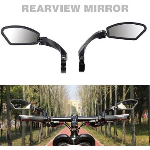 Bicycle Motorcycle Rearview Mirror For Handlebar With 22.2mm Diameter Side Handlebar Bar End Mirrors Moto Bicycle Electric Bike