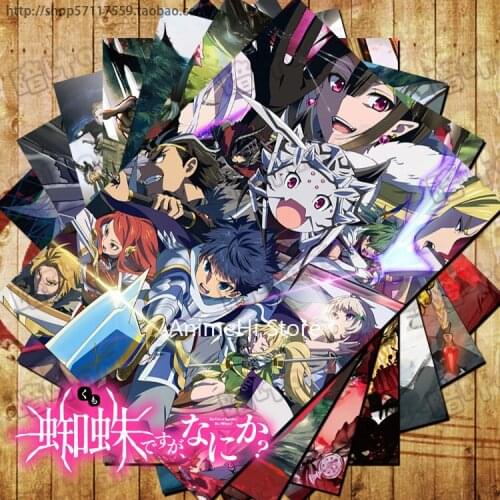 10 pcs/set Anime So I'm a Spider So What posters Kumo Desu Ga Nani Ka Araneid wall pictures for Colletion A3 42x29CM Stickers