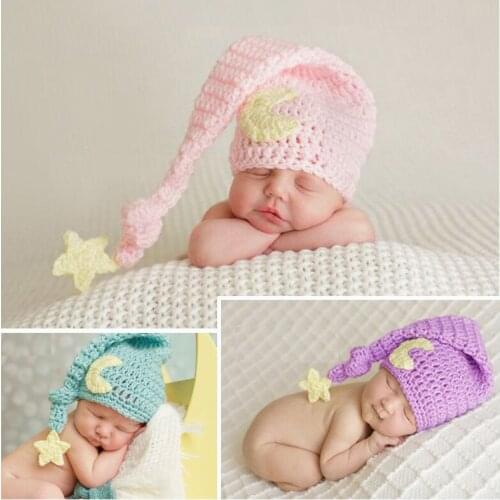 2019 Cute Toddler Infant Knitted Baby Hat Newborn Photography Props Baby Boys Girls Accessories Baby Soft Cap Photo Props