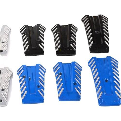 3PCS/1set Style nero Car Racing Pedals Universal Manual Brake Pedal Foot Pedal Non Slip Black Silver Sport Racing Pedals