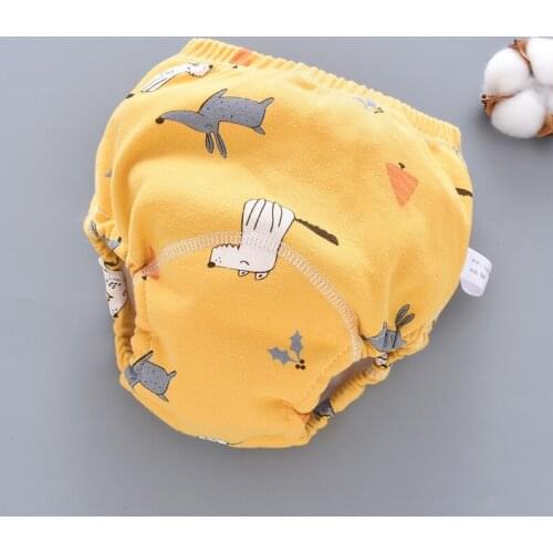 6-layer waterproof baby diaper reusable cotton baby training pants baby shorts underwear diaper