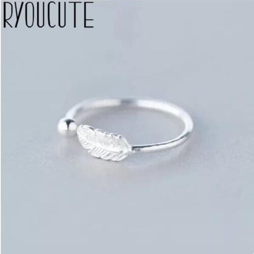 Bohemian Vintage Silver Color Leaf Rings for Women Female Engagement Rings Vintage Boho Jewelry Christmas Gifts