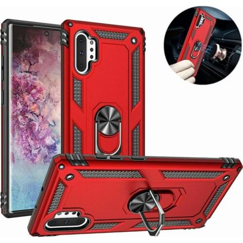 For Samsung Galaxy Note 10 plus 8 9 S8 S9 Rugged Armor Case for Samsung S10 S10E J5 J7 2017 A6 A8 J4 J6 A7 Car Ring Holder Cover
