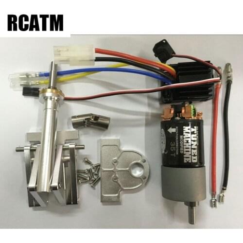 Dumper Truck Lead Screw Clutch Lift Set Motor And ESC For 1/14 Tamiya RC Car Tow Drag Trailer Truck Man Scania