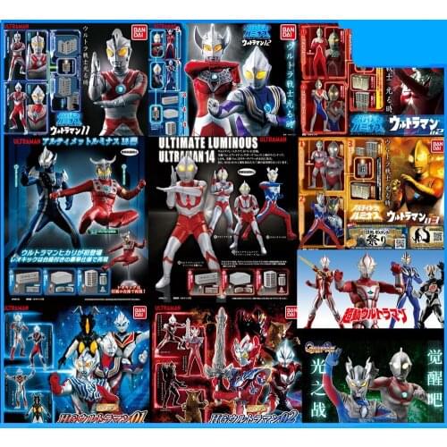 Bandai Genuine Gacha HG Ultraman Action Figure Toys SET
