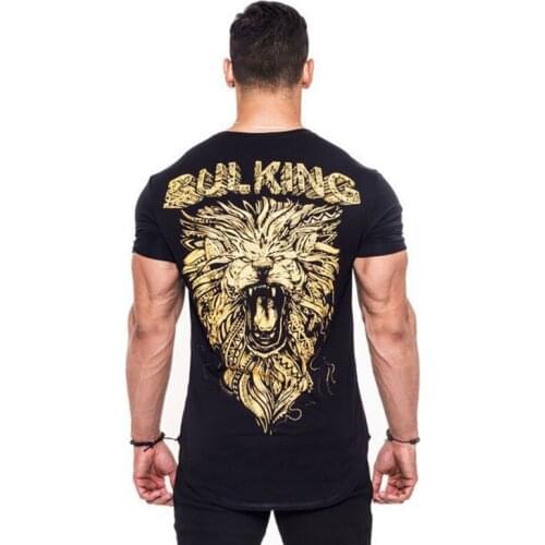 KORKSLORES New arrival Bodybuilding and Fitness Mens Short Sleeve T-shirt GymS Shirt Men Muscle Tights Gasp Fitness T Shirt tops