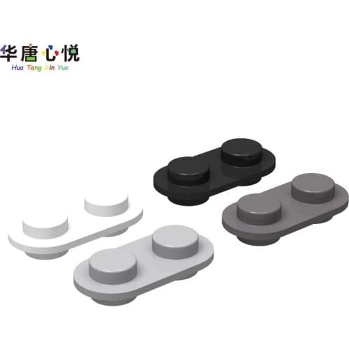 City Accessories Series 1x2 Round Corner Double-Sided Particle Board Building Blocks Educational Toy Gift Cities Mini Model Toys