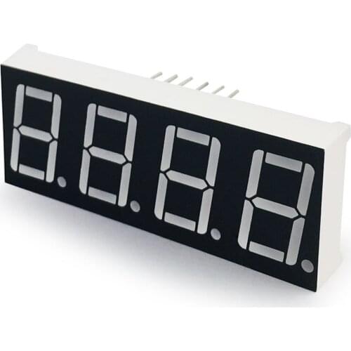 MCIGICM 100pcs 7 segment Common Anode 4 Bit digital Tube 0.56" 0.56in. Red LED Display 7 segmentos LED Digital tube