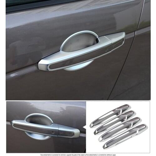 For Jaguar E-PACE XE XF XFL F-Pace Chrome Exterior Side Door Handle Cover Trim For Land Rover Discovery Range Rover Sport L494
